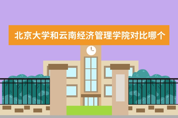 北京大学和云南经济管理学院对比哪个好